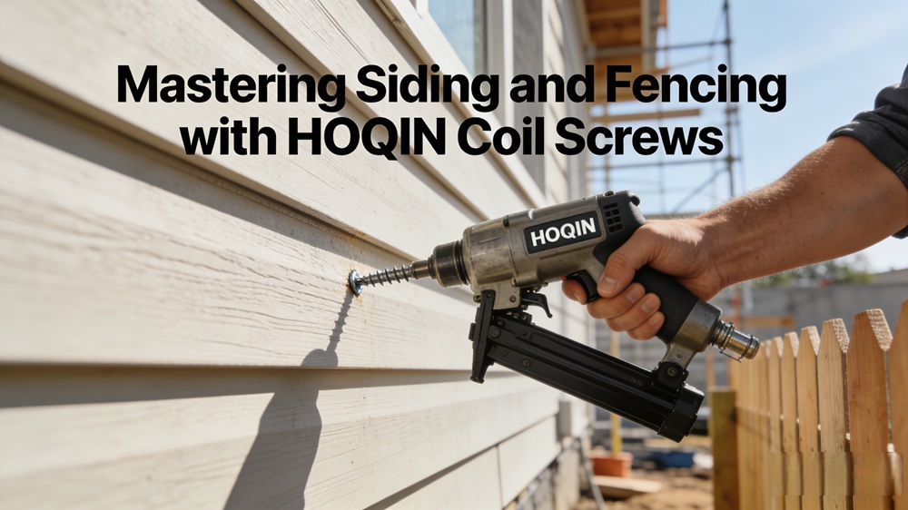 Mastering Siding and Fencing with HOQIN Coil Screws